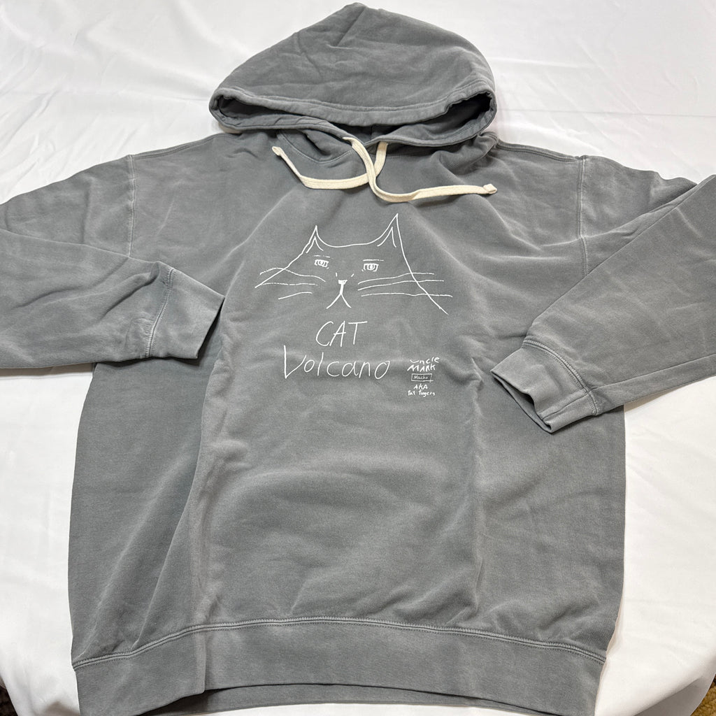 cat volcano HOODIE COMFORT COLORS