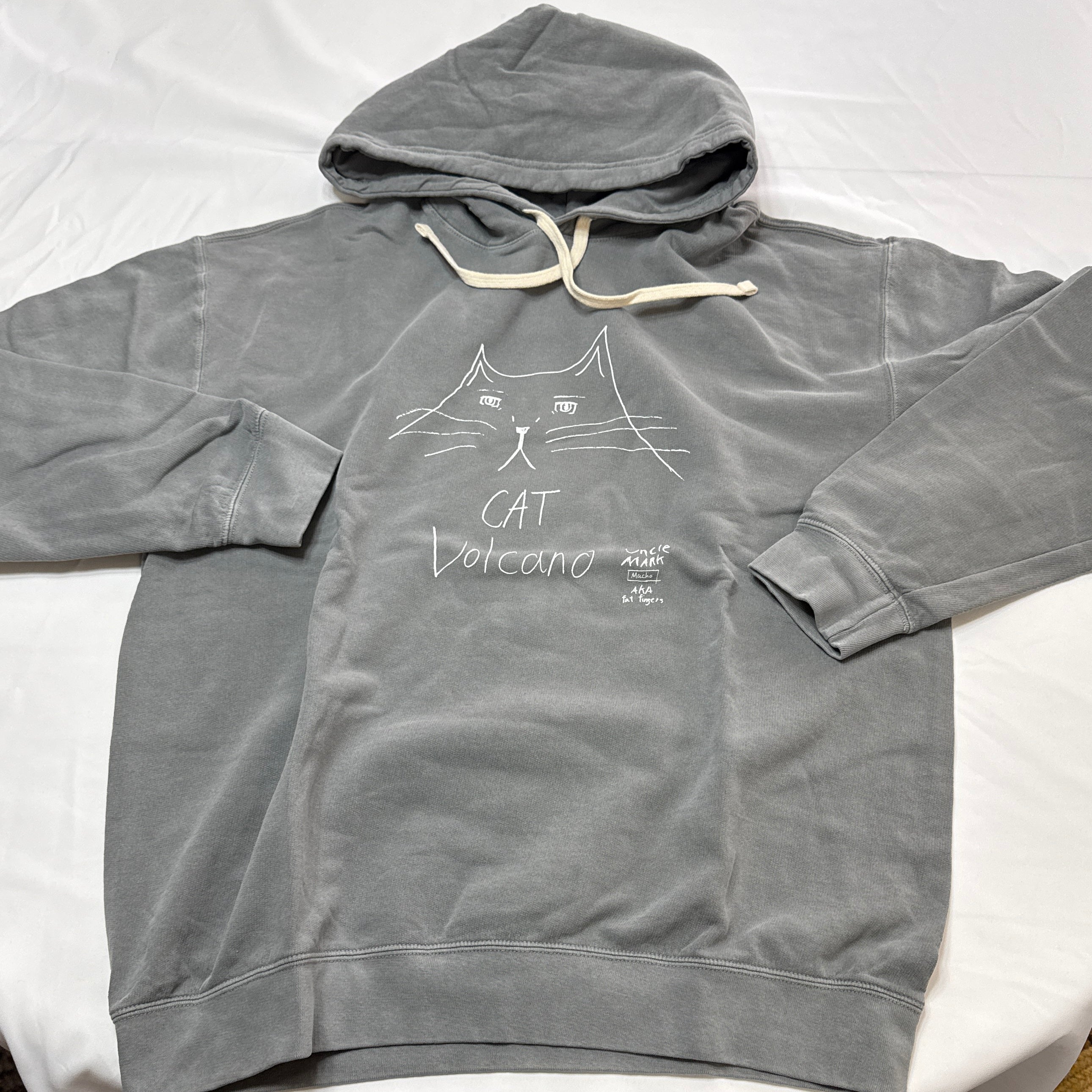 cat volcano HOODIE COMFORT COLORS