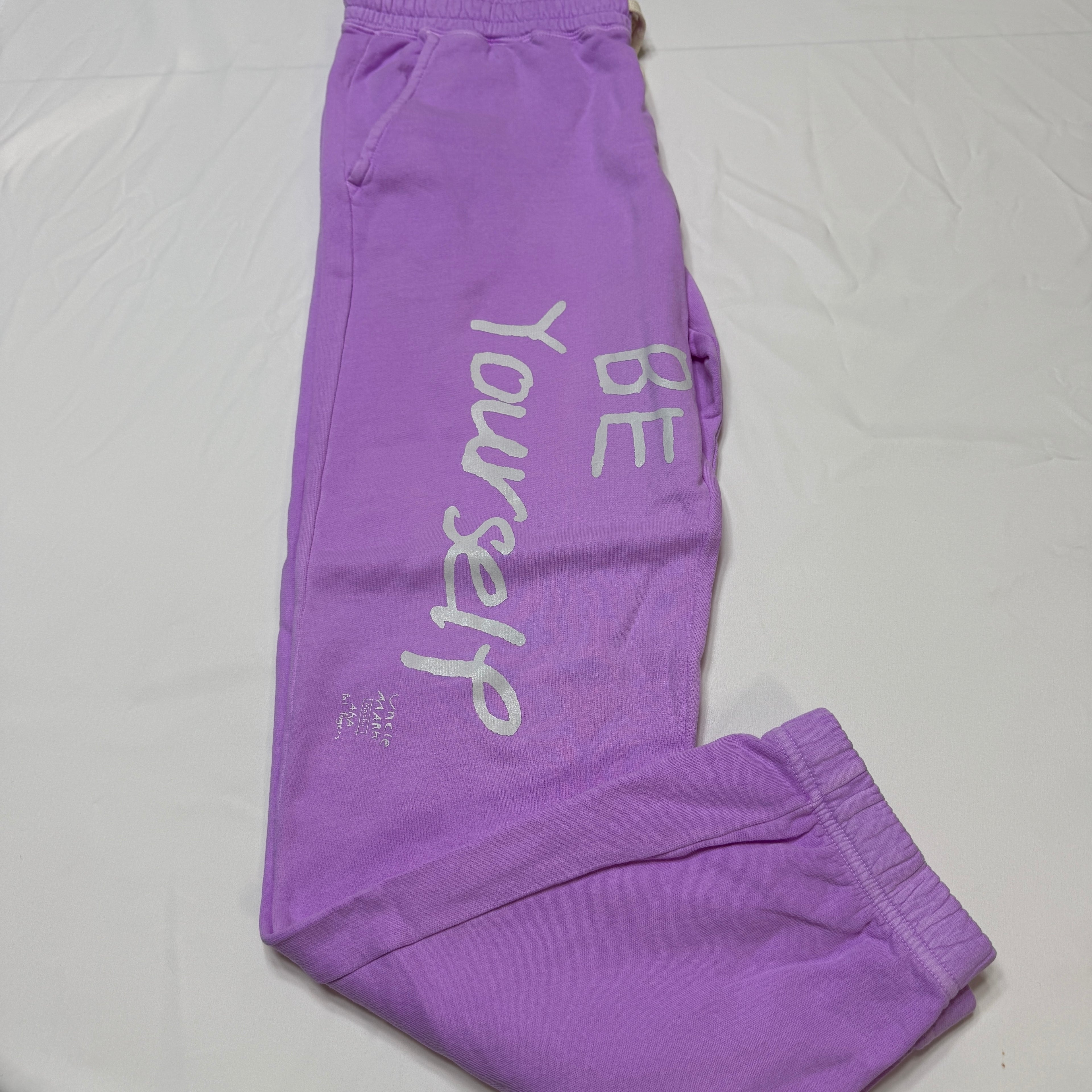 BE YOURSELF comfort colors スウェットパンツ 裏起毛