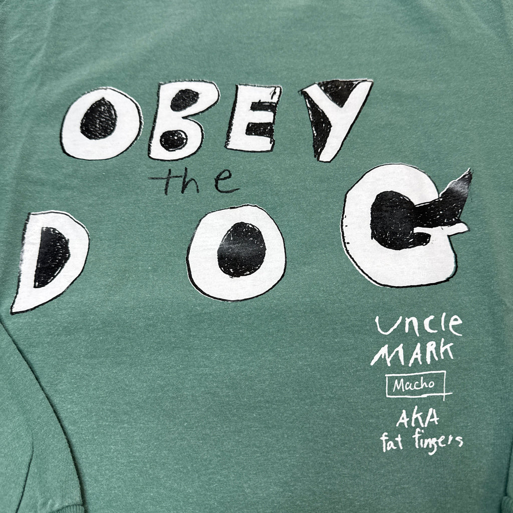 obey the dog COMFORT COLORS LONG T