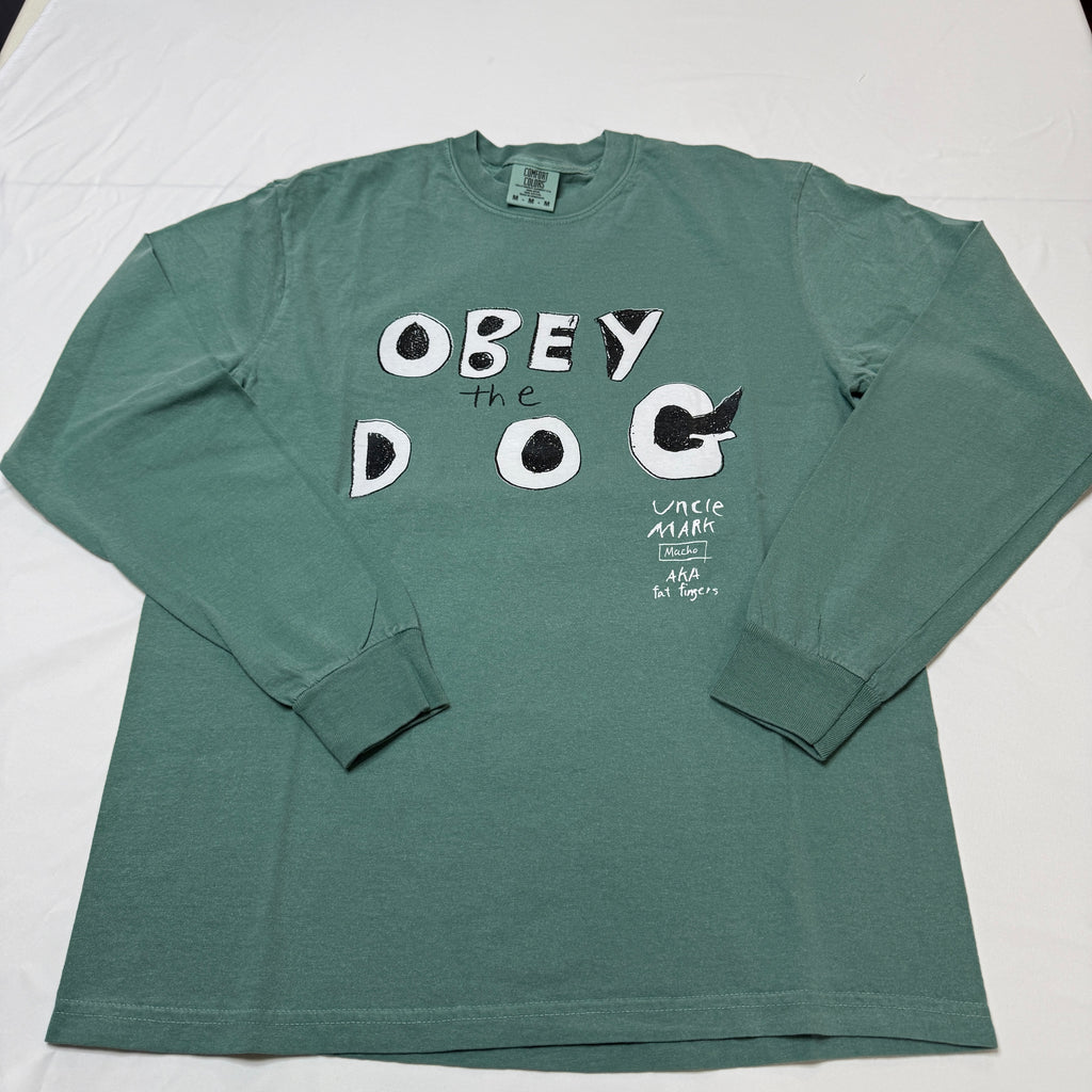 obey the dog COMFORT COLORS LONG T